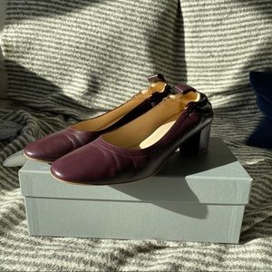 Everlane Day Heel Oxblood